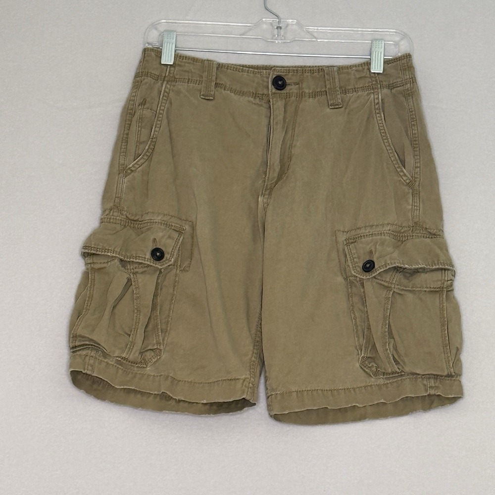 American Eagle Outfitters Men's 28 Tan Longer Length Cargo 10" Shorts